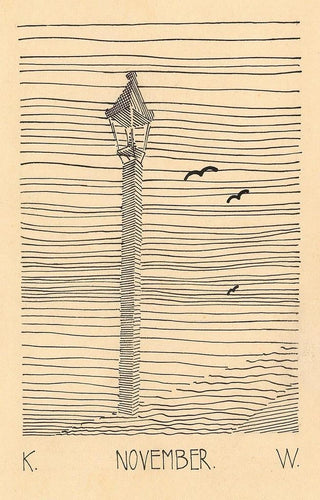 Lantern and Three Birds - Karl Wiener — artwork view