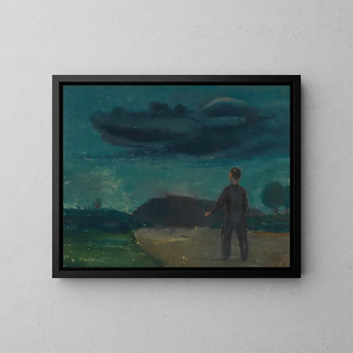 Man and Woman - Karl Wiener — framed artwork on a wall