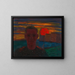 Portrait painting - Karl Wiener — framed artwork on a wall