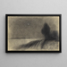 Moon Eclipse on the Danube - Karl Wiener — framed artwork on a wall
