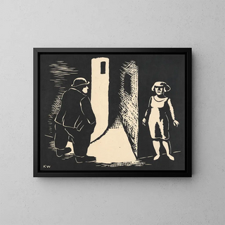 La nuit - Karl Wiener — framed artwork on a wall