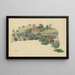 Sans Titre Maisons de Paysans sur Colline - Karl Wiener — framed artwork on a wall