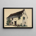Untitled Farm Painting - Karl Wiener — framed artwork on a wall