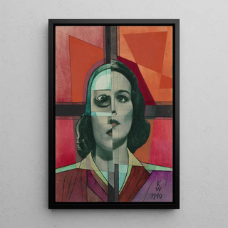 Untitled Collage II of 150 sheets - Karl Wiener — framed artwork on a wall