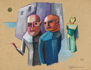 Untitled Painting, figure study - Karl Wiener — artwork view