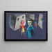 Untitled Painting, Study of Figures II - Karl Wiener — framed artwork on a wall