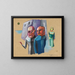 Untitled Painting, figure study - Karl Wiener — framed artwork on a wall