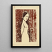 Untitled Female Figure II - Karl Wiener — framed artwork on a wall