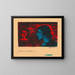 Untitled painting, portrait of a woman - Karl Wiener — framed artwork on a wall