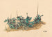 Untitled painting, green plants - Karl Wiener — artwork view