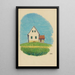 Untitled House in the Prairie - Karl Wiener — framed artwork on a wall