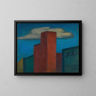 Untitled Painting Huser - Karl Wiener — framed artwork on a wall