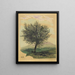 Deciduous leaf tree without title in a landscape - Karl Wiener — framed artwork on a wall