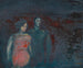 Untitled painting, man in the landscape - Karl Wiener — artwork view