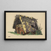 Untitled Painting Barn with Straw - Karl Wiener — framed artwork on a wall