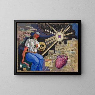 Untitled Pain - Karl Wiener — framed artwork on a wall