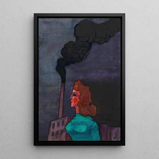 Untitled Painting of the 150 Sheets IV - Karl Wiener — framed artwork on a wall