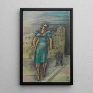 Untitled Painting of the 150 Sheets VII - Karl Wiener — framed artwork on a wall