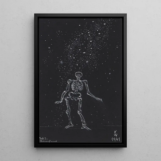 Untitled Painting of the 150 Sheets XXIII - Karl Wiener — framed artwork on a wall