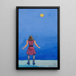Untitled Painting of the 150 sheets XXXIV - Karl Wiener — framed artwork on a wall
