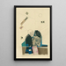 Untitled Young Woman and Death - Karl Wiener — framed artwork on a wall