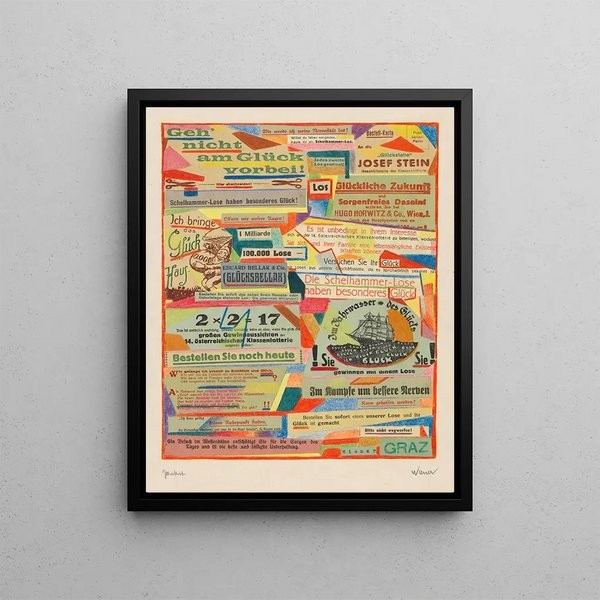 Poster - Karl Wiener — framed artwork on a wall