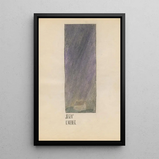 Rain - Karl Wiener — framed artwork on a wall
