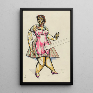 Terror - Karl Wiener — framed artwork on a wall