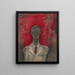 Self-portrait with Jupiter and Saturn - Karl Wiener — framed artwork on a wall