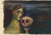 Self-portrait with Death - Karl Wiener — artwork view