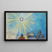 Solar Eclipse and Mother's Anniversary - Karl Wiener — framed artwork on a wall