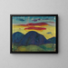Sunset Painting - Karl Wiener — framed artwork on a wall