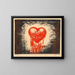 The Heart - Karl Wiener — framed artwork on a wall