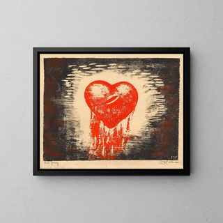 The Heart - Karl Wiener — framed artwork on a wall