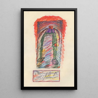 Dream Ghost Painting - Karl Wiener — framed artwork on a wall