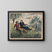Conversation dans l'herbe - Karl Wiener — framed artwork on a wall