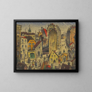 Banlieue I - Karl Wiener — framed artwork on a wall