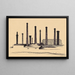 Banlieue VIII - Karl Wiener — framed artwork on a wall