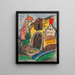 Banlieue VII - Karl Wiener — framed artwork on a wall