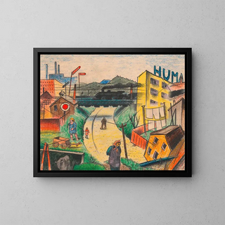 Banlieue V - Karl Wiener — framed artwork on a wall
