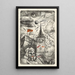 War Peace Peace - Karl Wiener — framed artwork on a wall