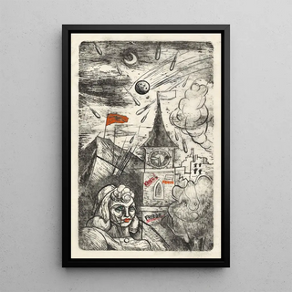 War Peace Peace - Karl Wiener — framed artwork on a wall
