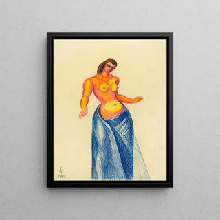 Karl Wiener - Weiblicher Halbakt II.webp