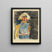 Portrait of Woman II - Karl Wiener — framed artwork on a wall