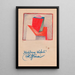 Cubic Construction Painting - Karl Wiener — framed artwork on a wall