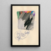 Drawing with ink pen, pencil, and colored pencil - Karl Wiener — framed artwork on a wall