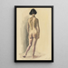 Female Nude VII - Karl Wiener — framed artwork on a wall