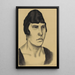 Portrait painting of a woman IV - Karl Wiener — framed artwork on a wall