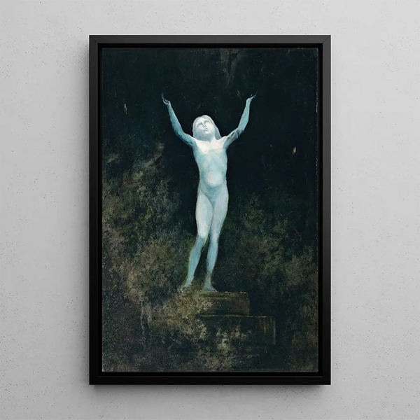 Apparition - Karl Wilhelm Diefenbach — framed artwork on a wall