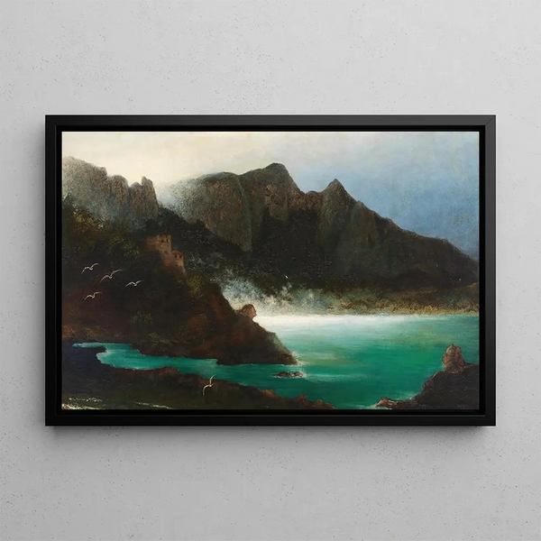 Solitude - Karl Wilhelm Diefenbach — framed artwork on a wall